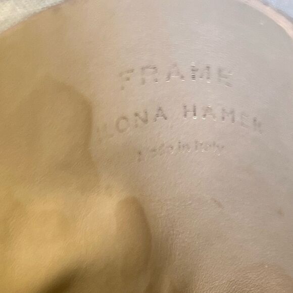 FRAME Two Textured shoulder bag in tan leather - Picture 15 of 16